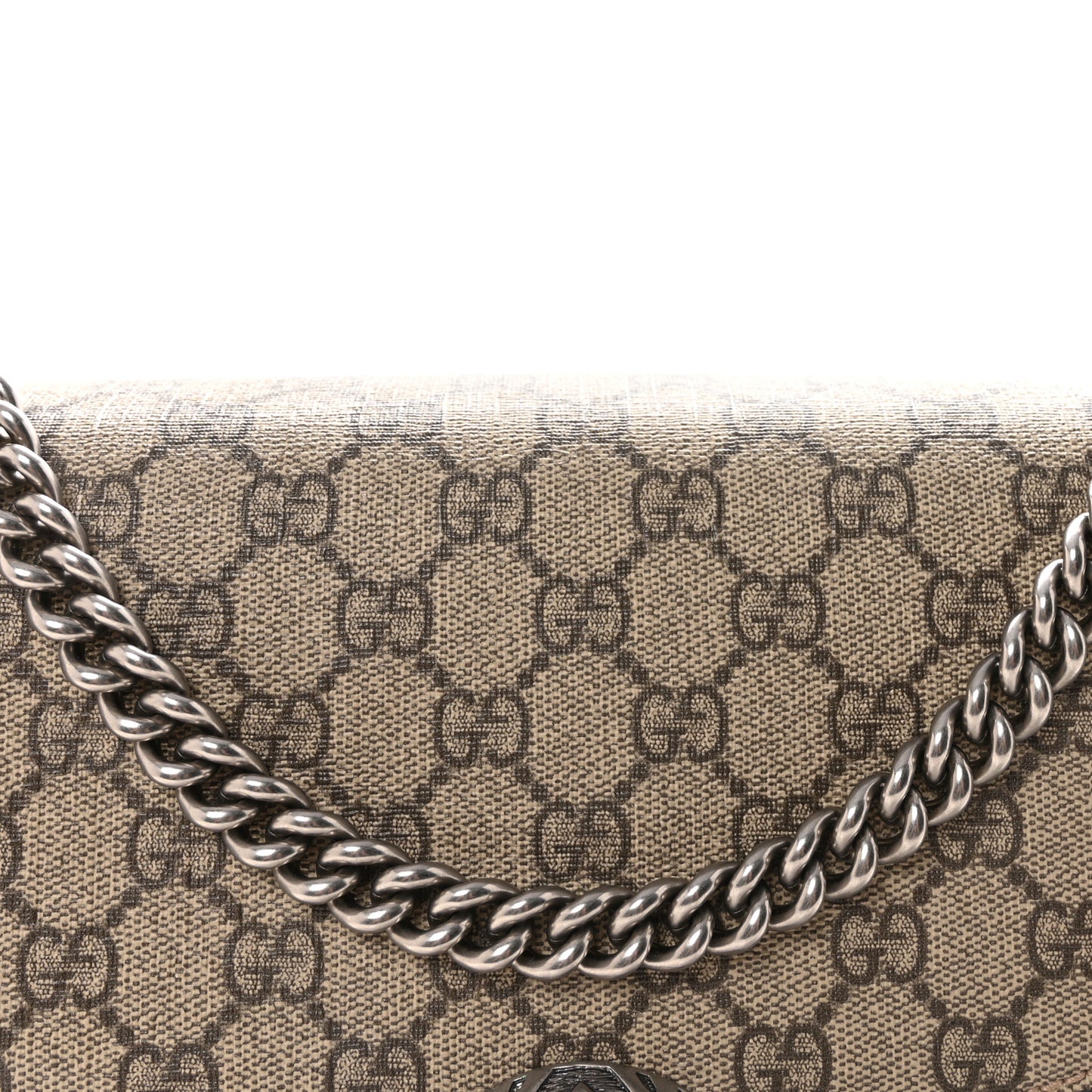 GG Supreme Monogram Medium Dionysus Shoulder Bag Taupe