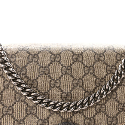 Gucci GG Supreme Monogram Medium Dionysus Shoulder Bag Taupe 8 of 10