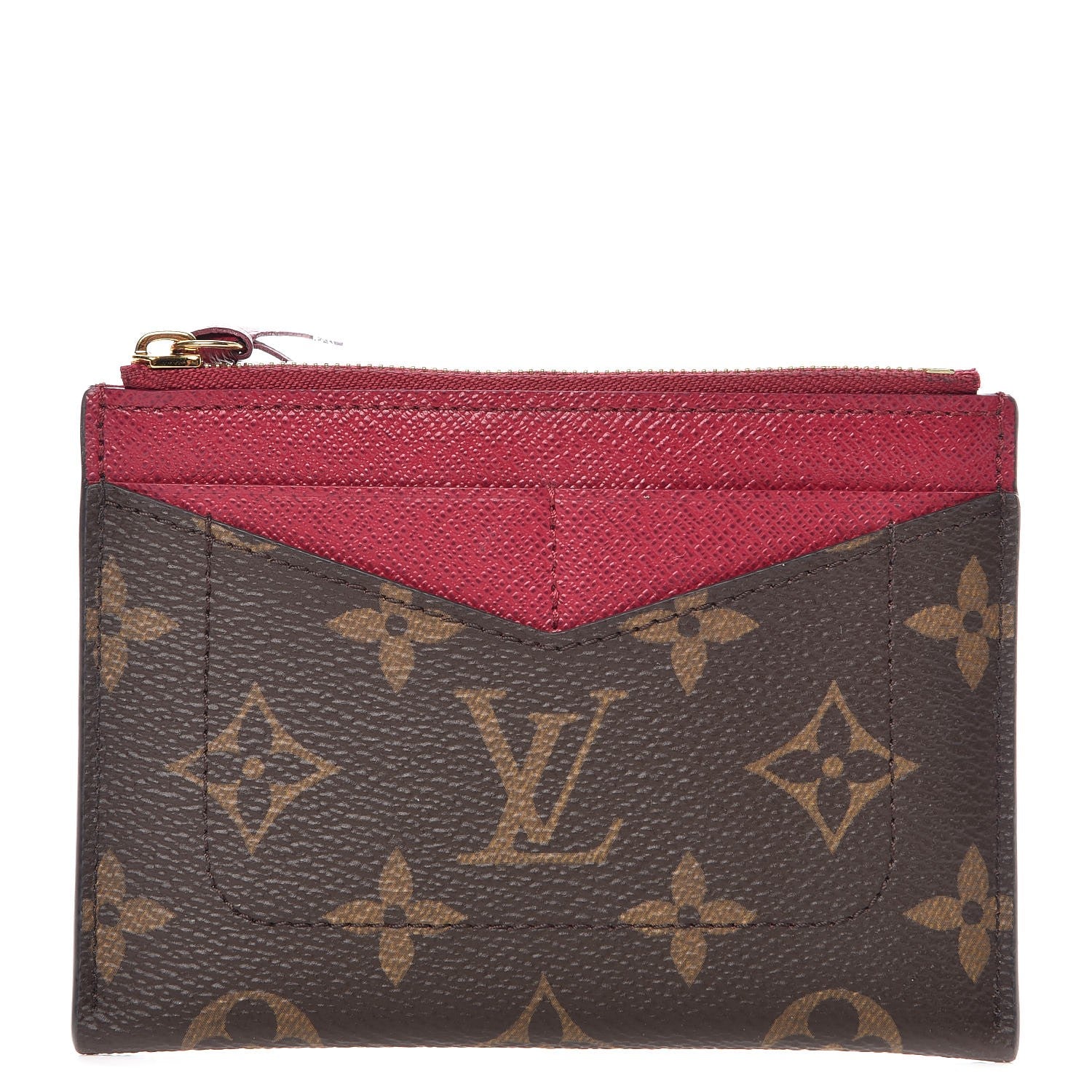Louis Vuitton Monogram Zipped Card Holder Fuchsia 1 of 6
