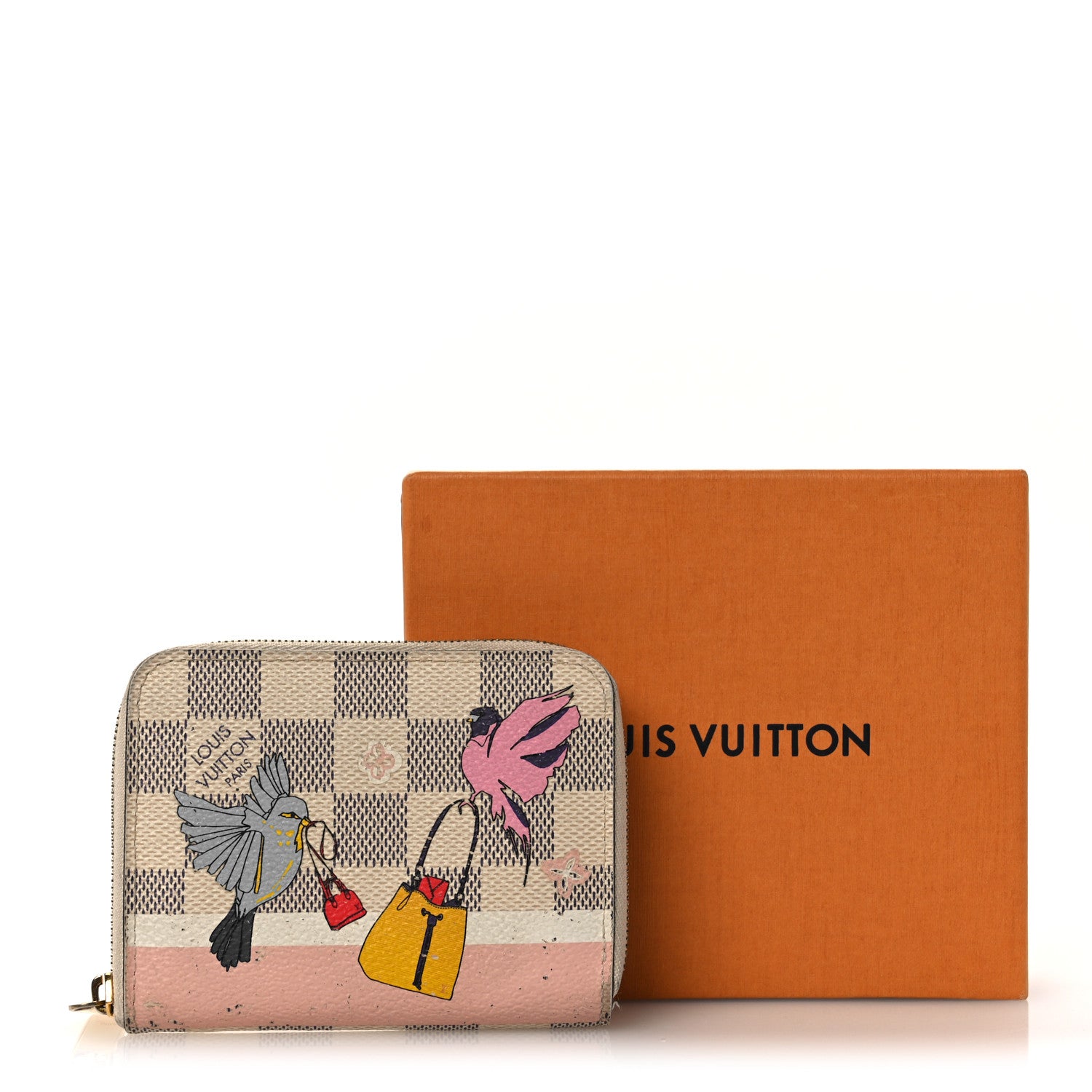 Louis Vuitton Damier Azur 2018 Christmas Animation Zippy Coin Purse 10 of 10