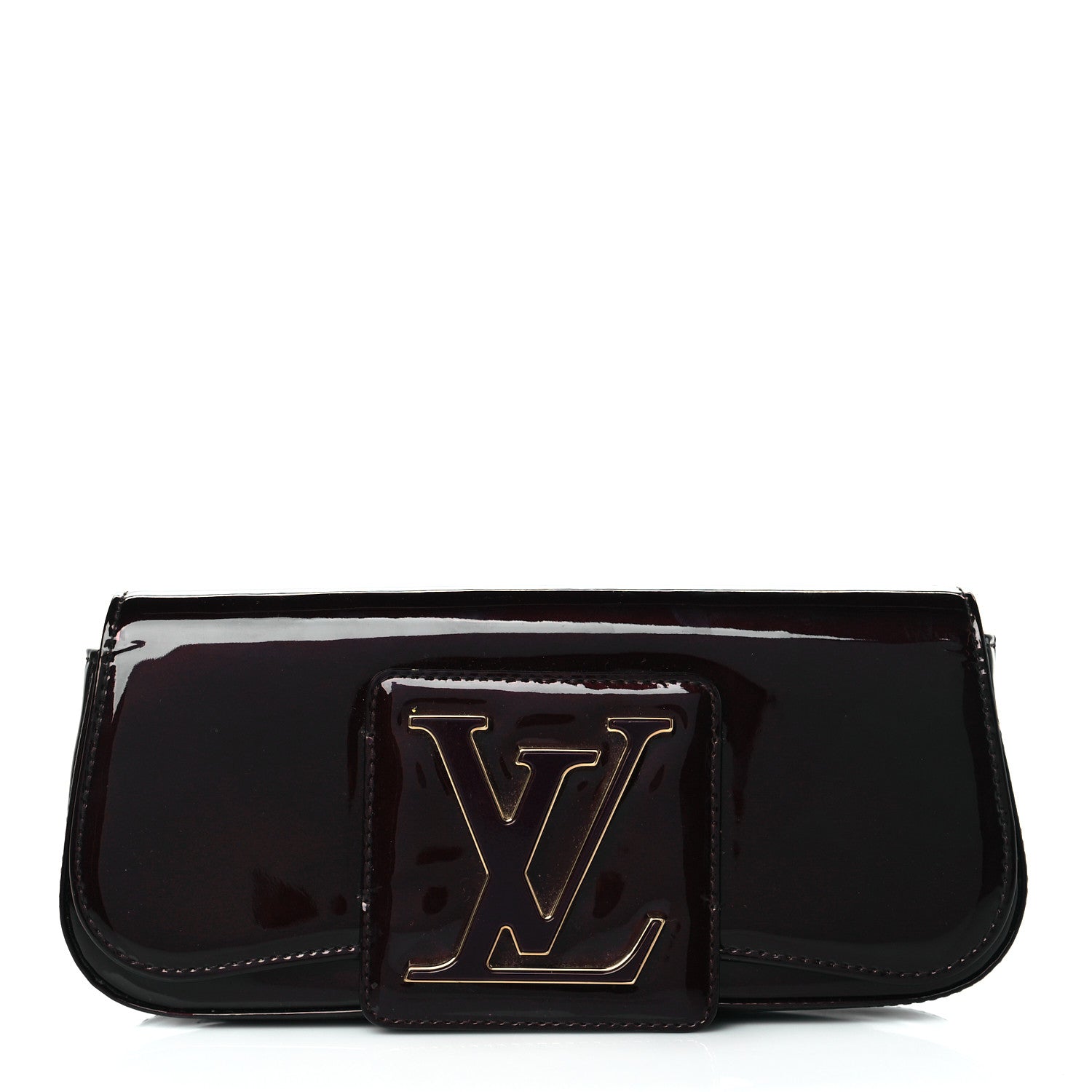 Louis Vuitton Patent Sobe Clutch Amarante 1 of 10