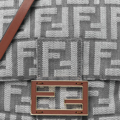 Fendi Denim Small Mamma Baguette Blue 8 of 10