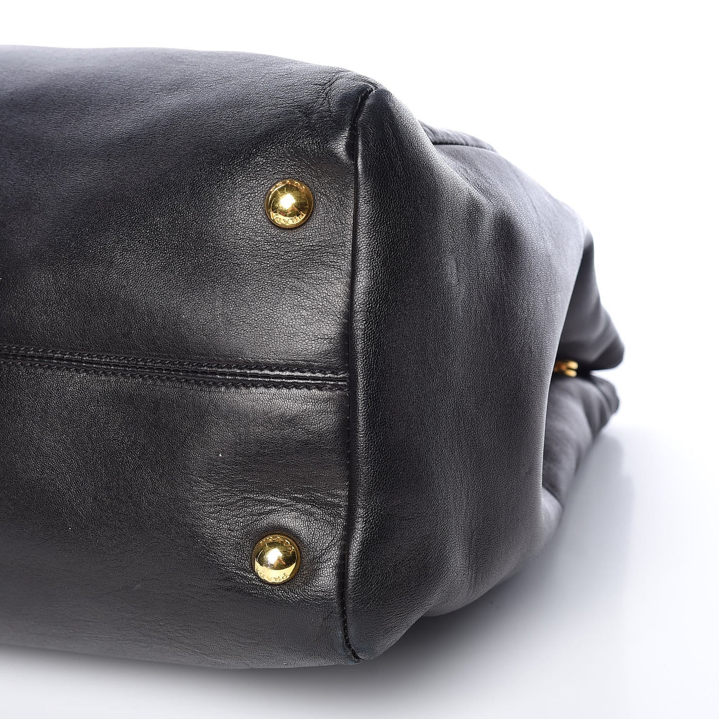 Soft Calf Shopping Tote Black