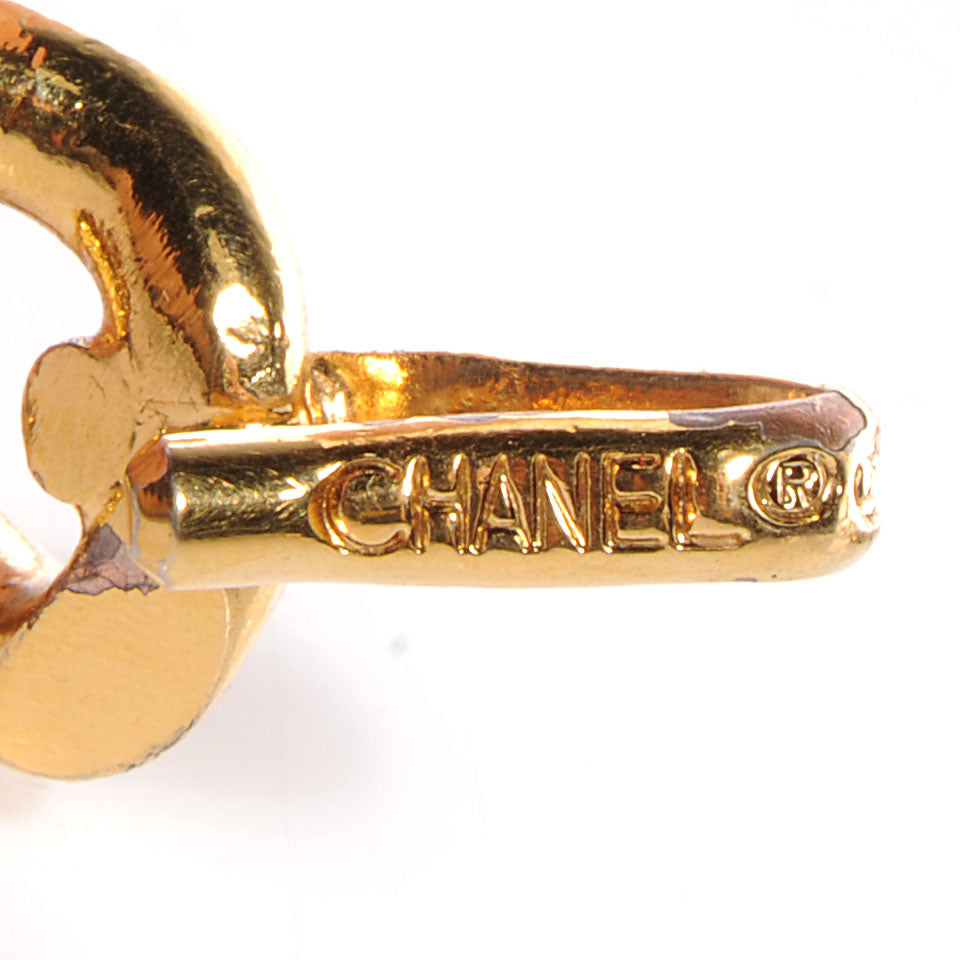 Chanel Leather Gold Chain Link Medallion Belt Black 10 of 13