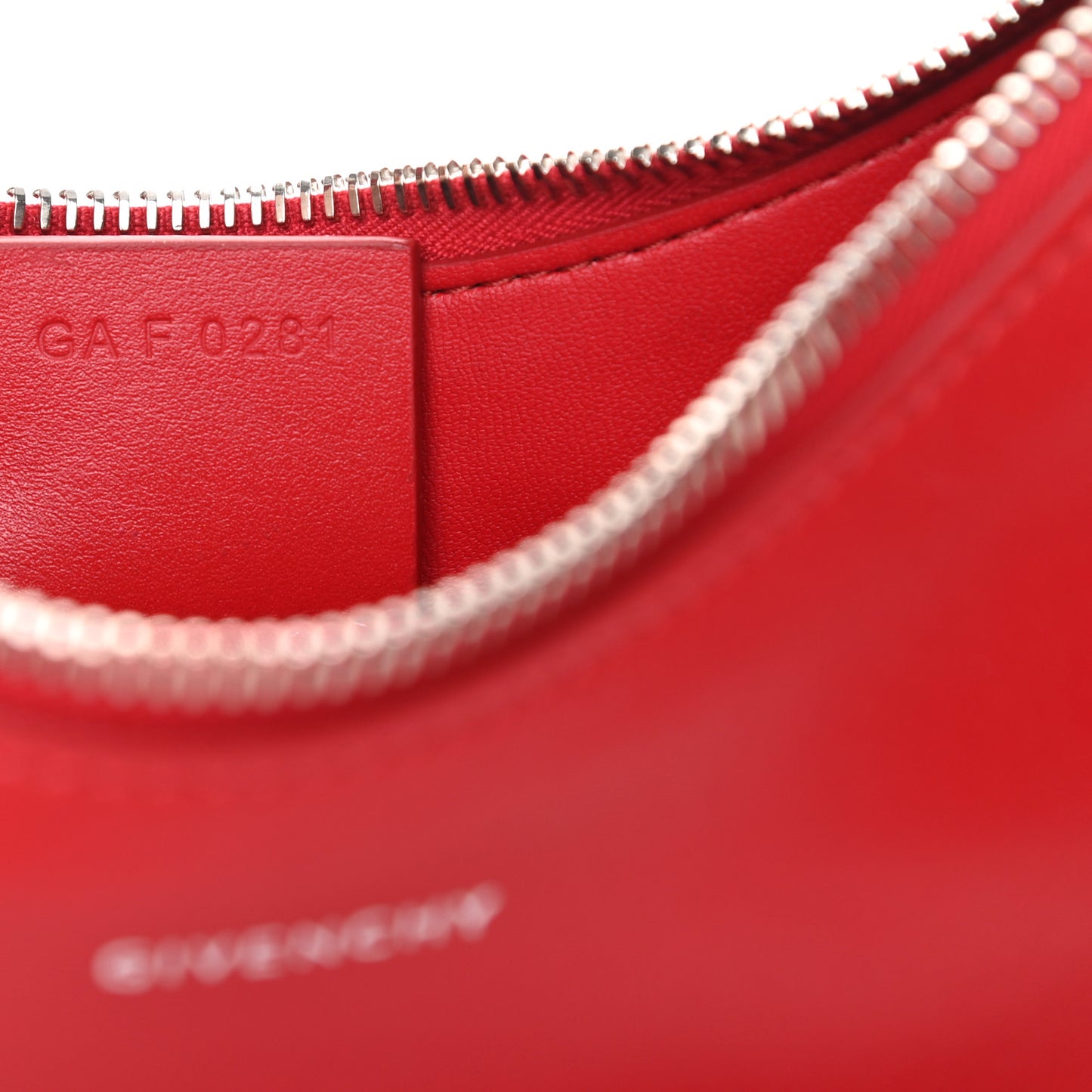 Smooth Calfskin Small Moon Cut Out Shoulder Bag Dark Red