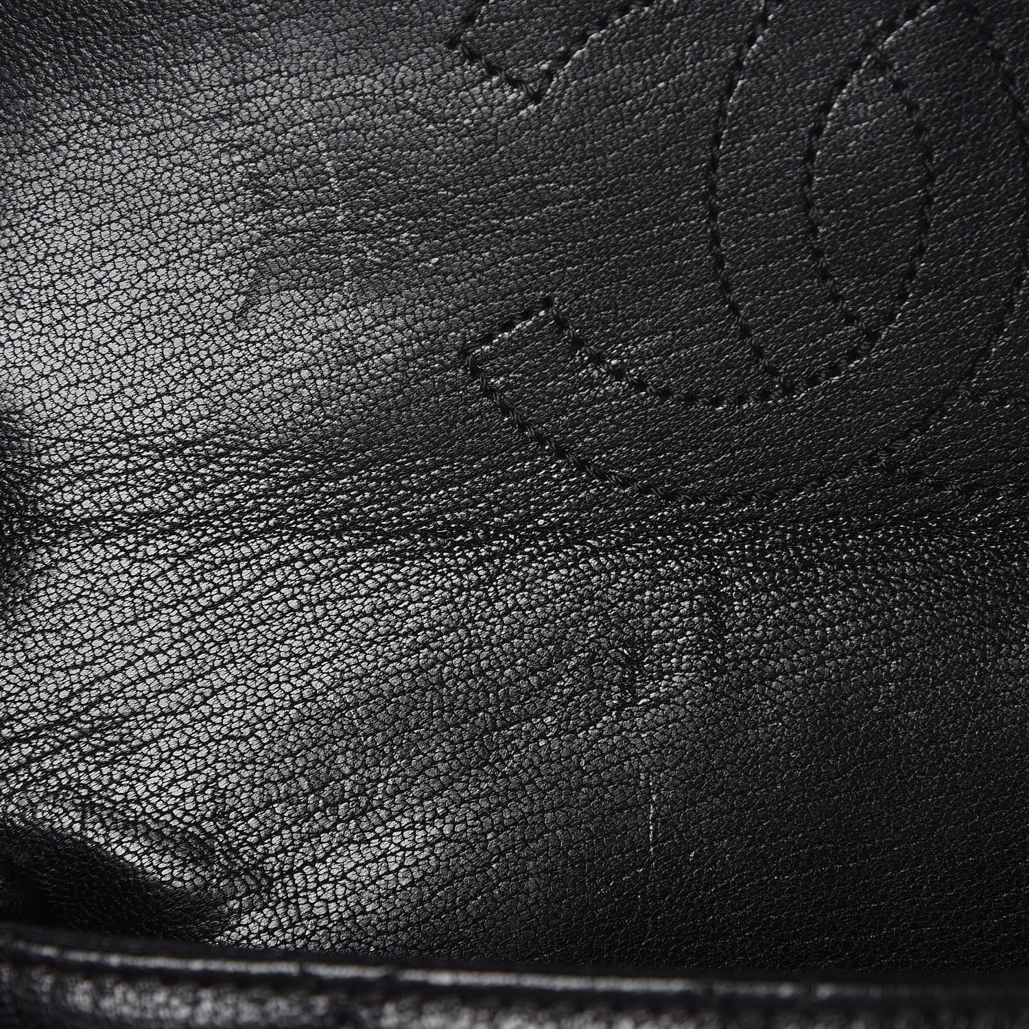 Chanel Shiny Goatskin Quilted Small Double Carry Waist Chain Flap Black 9 of 9