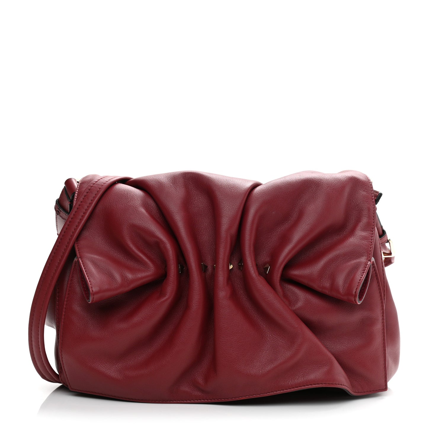 Smooth Calfskin Bloomy Crossbody Bag Rosso Valentino