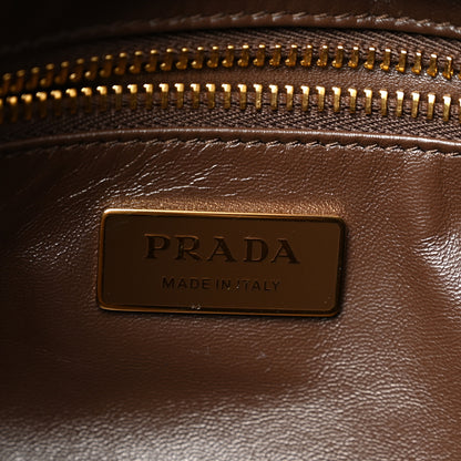Prada Scamosciato Suede Large Aimee Shoulder Bag Cacao 6 of 10