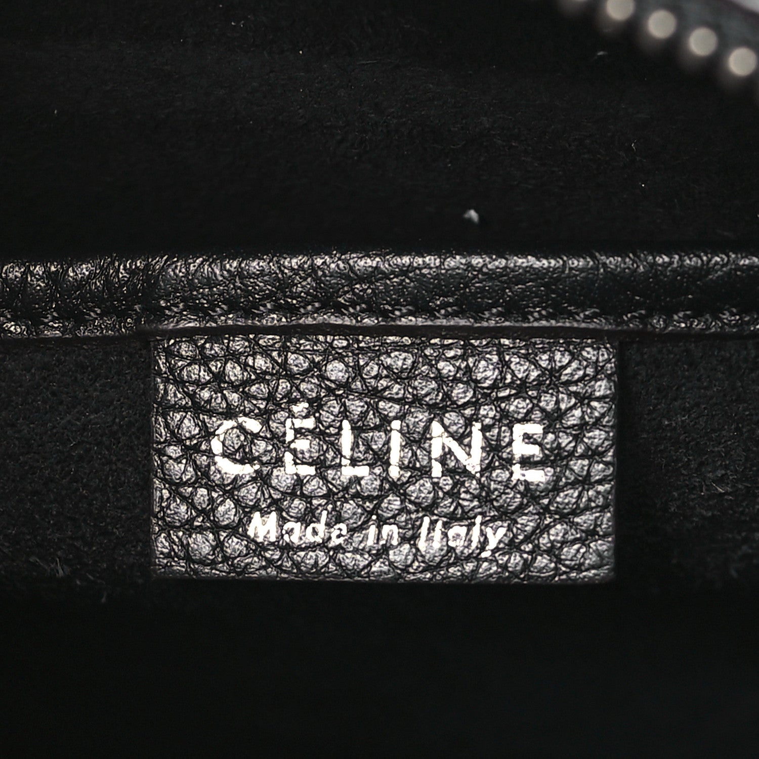 Celine Drummed Calfskin Nano Luggage Black 6 of 10