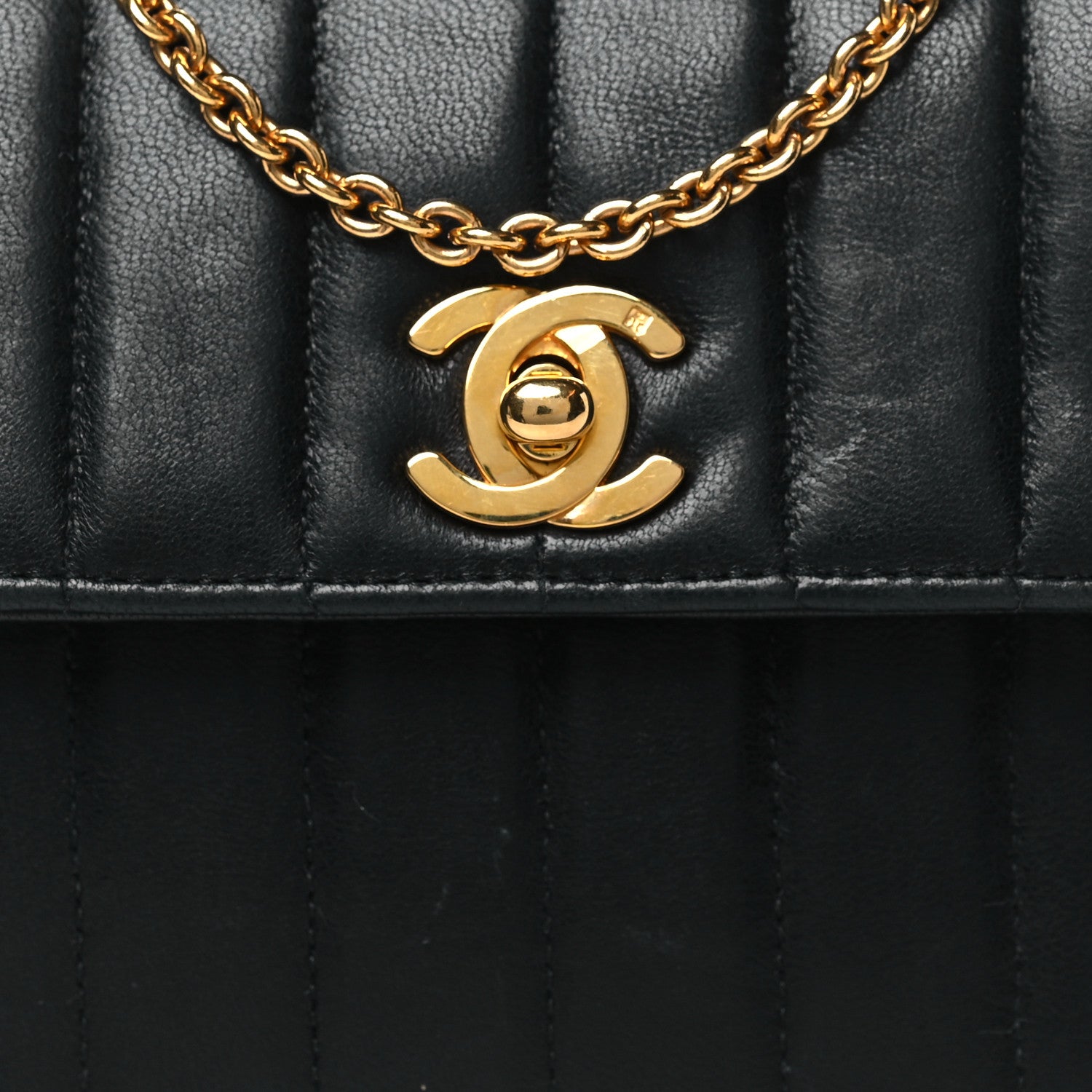 Chanel Lambskin Vertical Quilted Mini Flap Black 9 of 12