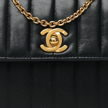 Chanel Lambskin Vertical Quilted Mini Flap Black 9 of 12