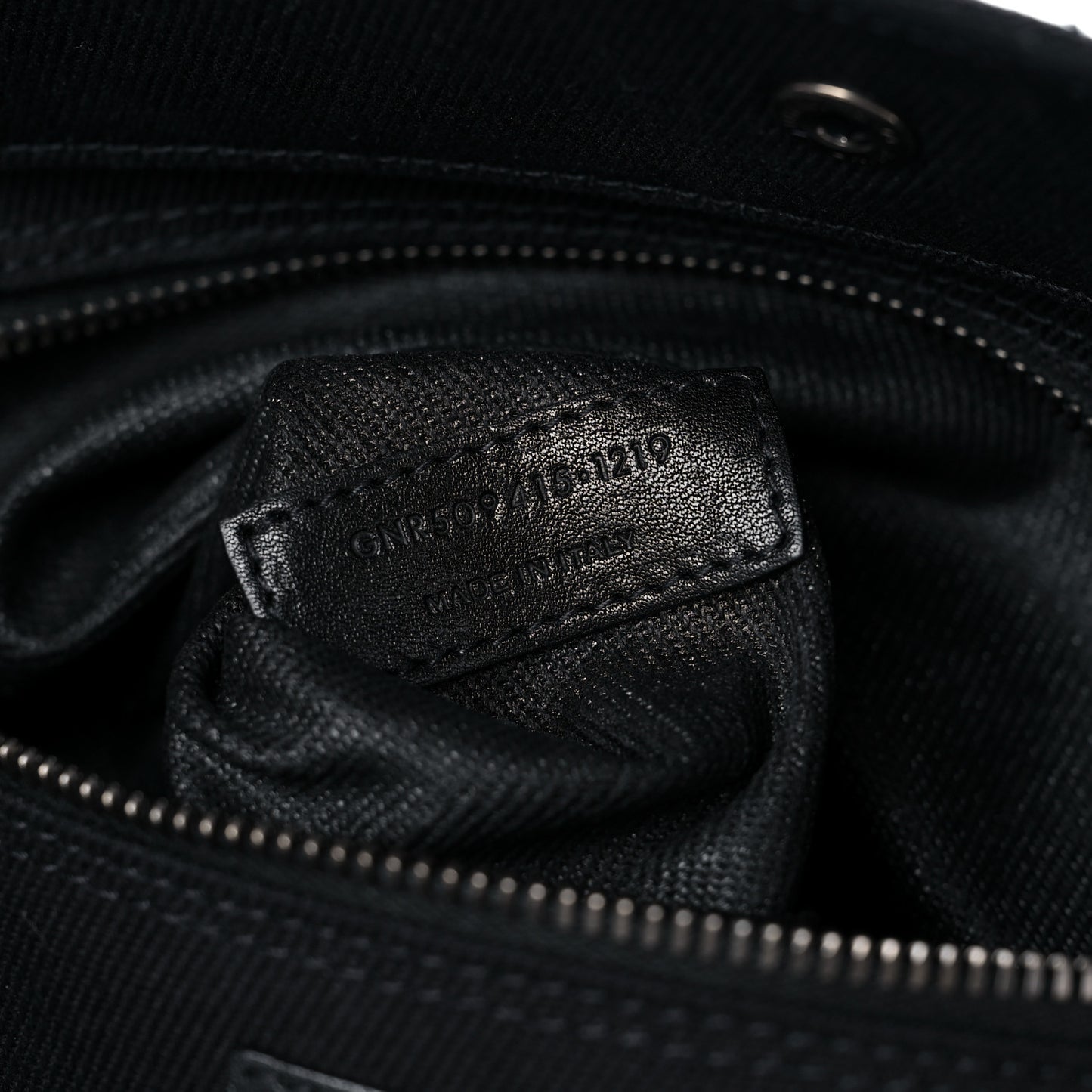 Linen Calfskin Rive Gauche Tote Black