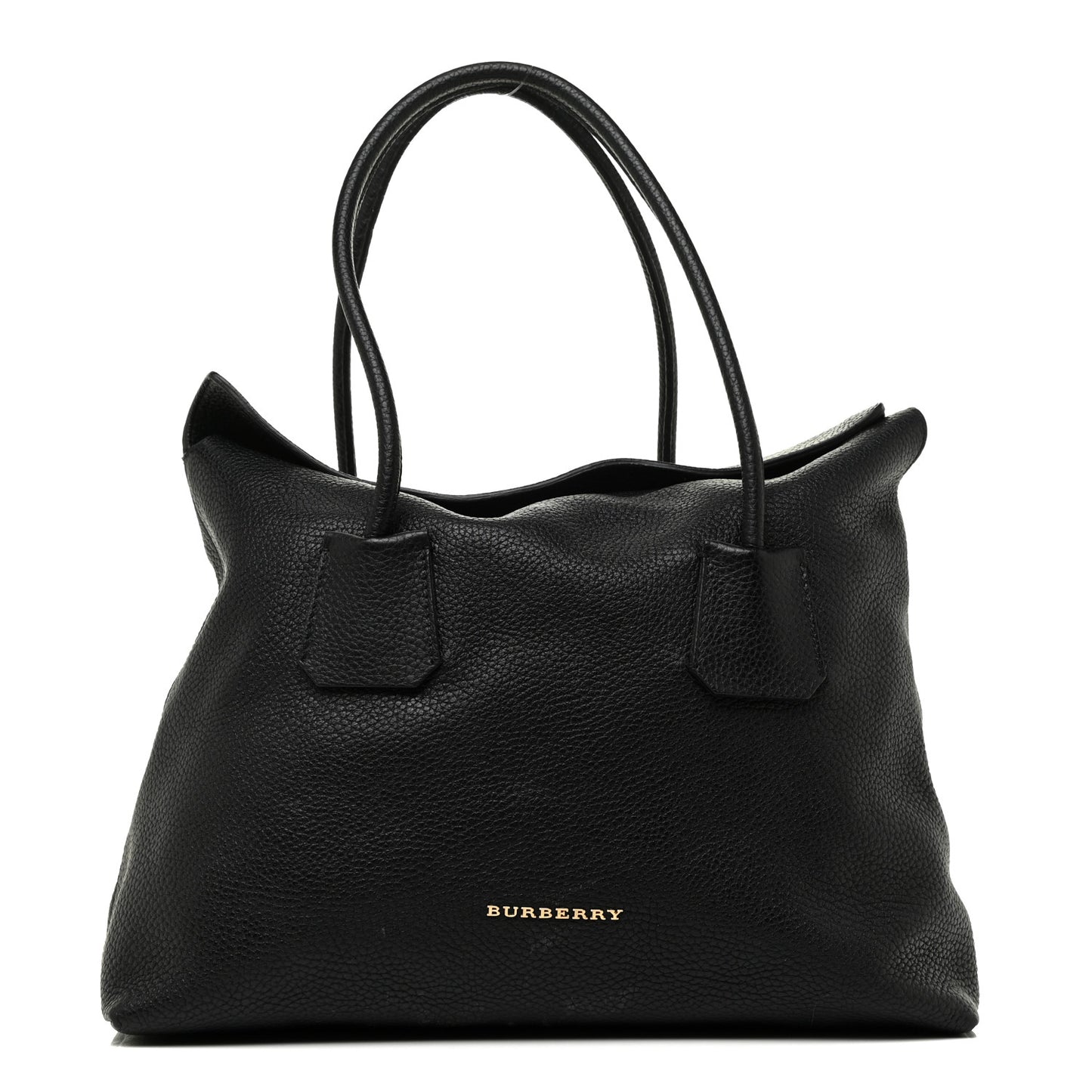 London Grainy Calfskin Medium Baynard Tote Black