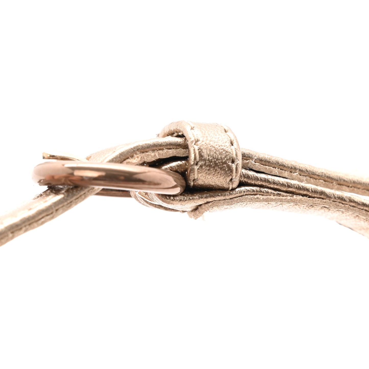 Nappa Rockstud Ankle Strap Flat Thong Sandals 38 Skin