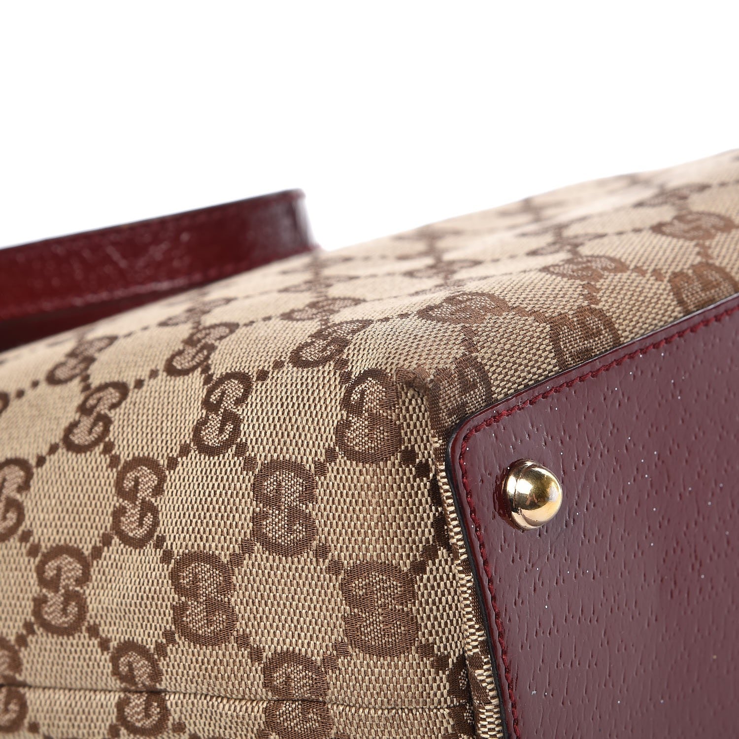 Gucci Monogram Small Eclipse Tote Red 11 of 12