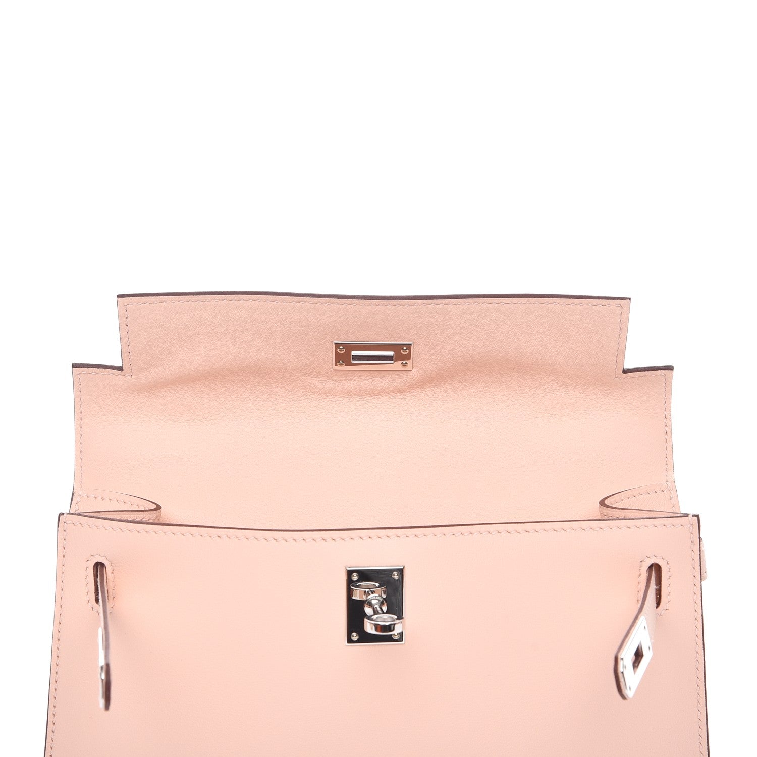 Hermes Swift Kelly Pochette Clutch Rose Eglantine 8 of 23