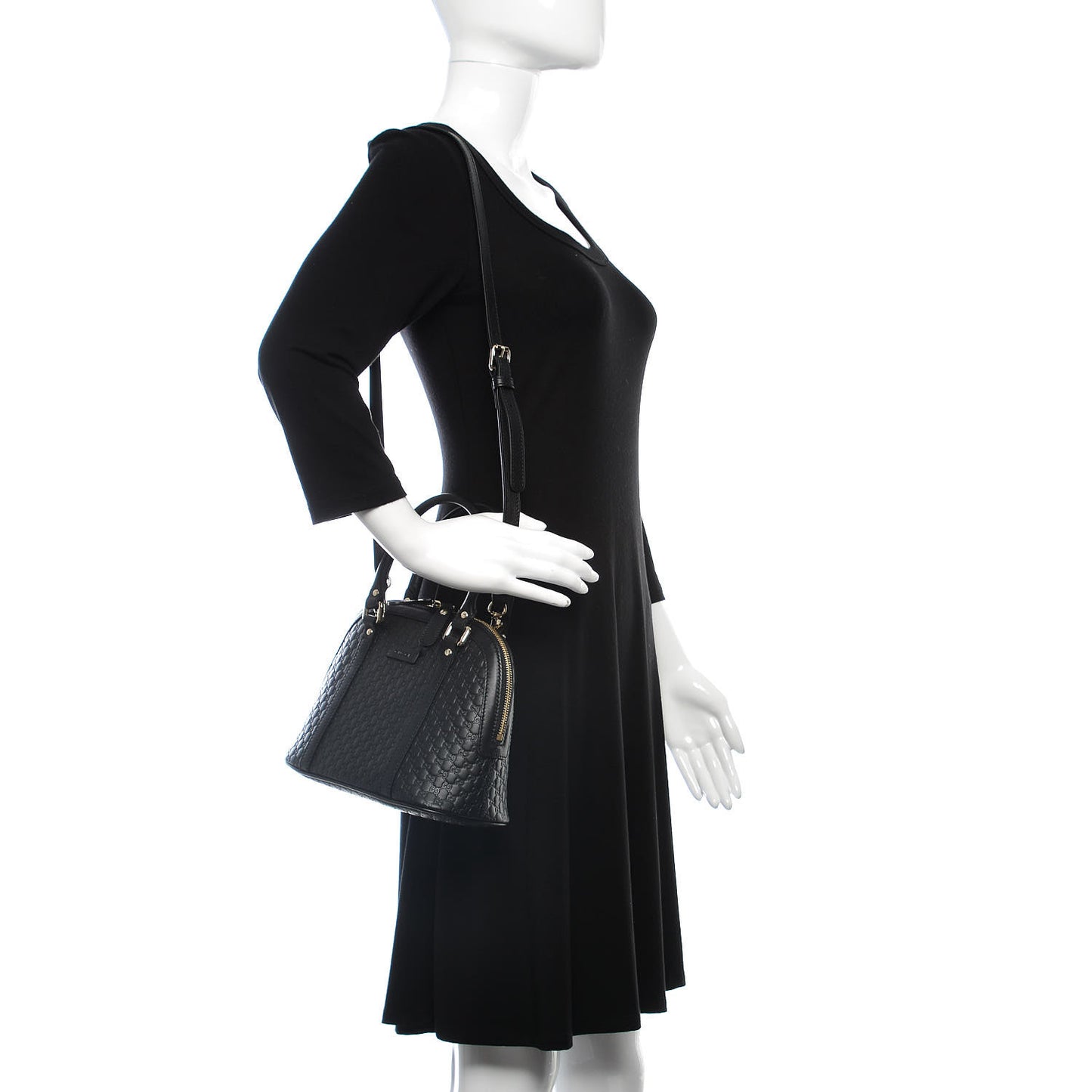 Microguccissima Mini Dome Bag Black