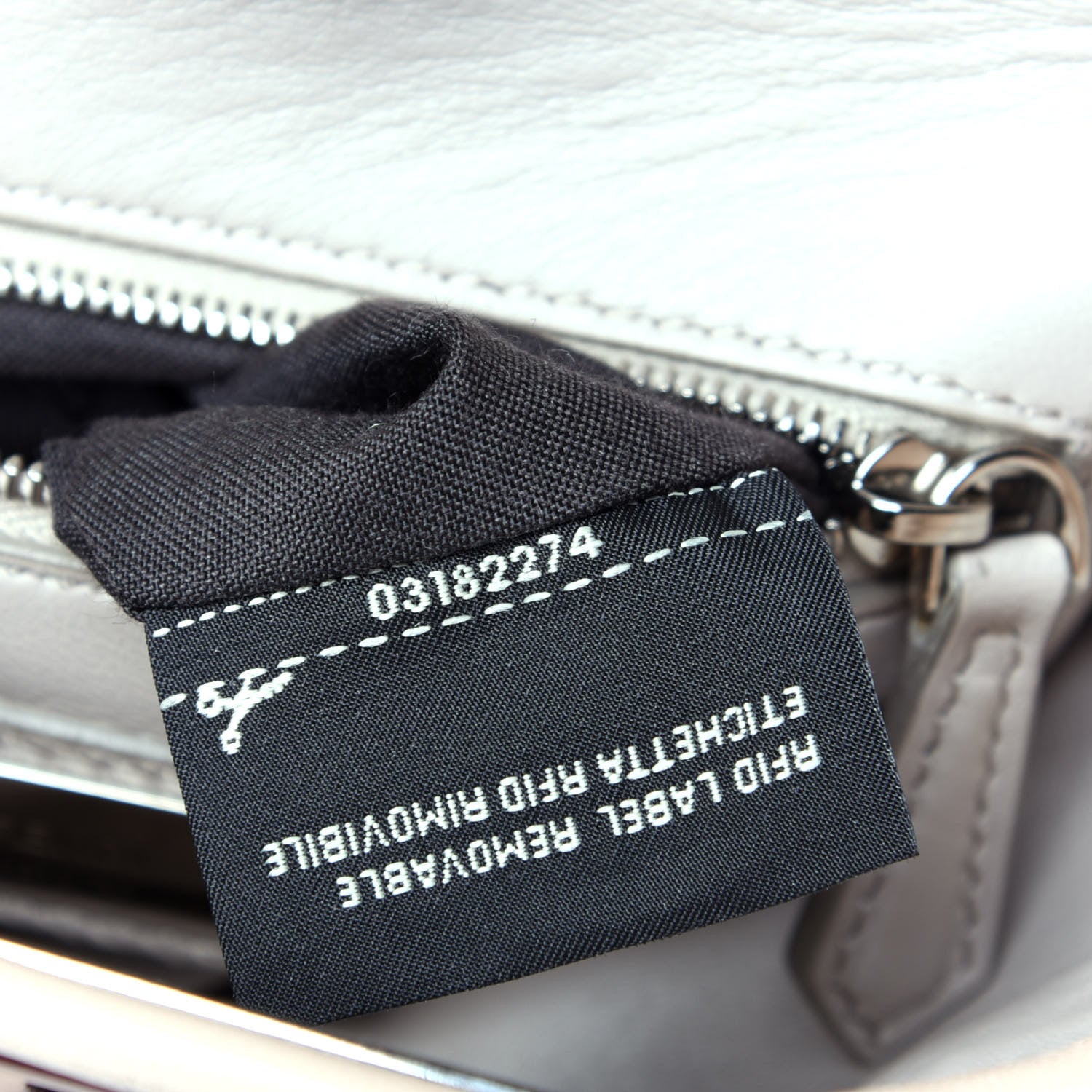 Fendi Nappa Colorblock Mini Peekaboo Iconic Satchel Plaster Banana Grigio Polvere 7 of 9