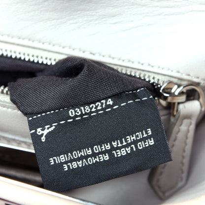 Fendi Nappa Colorblock Mini Peekaboo Iconic Satchel Plaster Banana Grigio Polvere 7 of 9