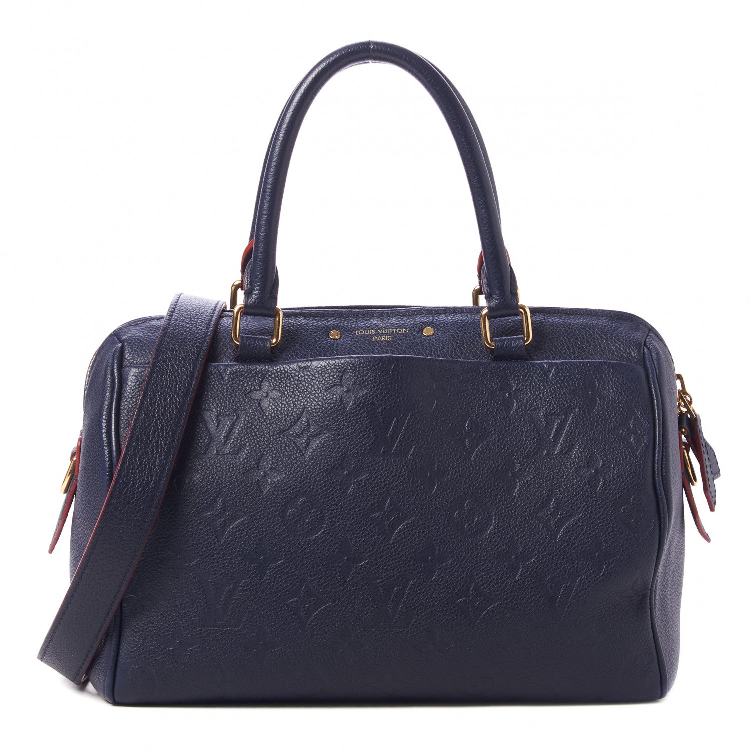 Louis Vuitton Empreinte Speedy Bandouliere 25 NM Marine Rouge 1 of 10
