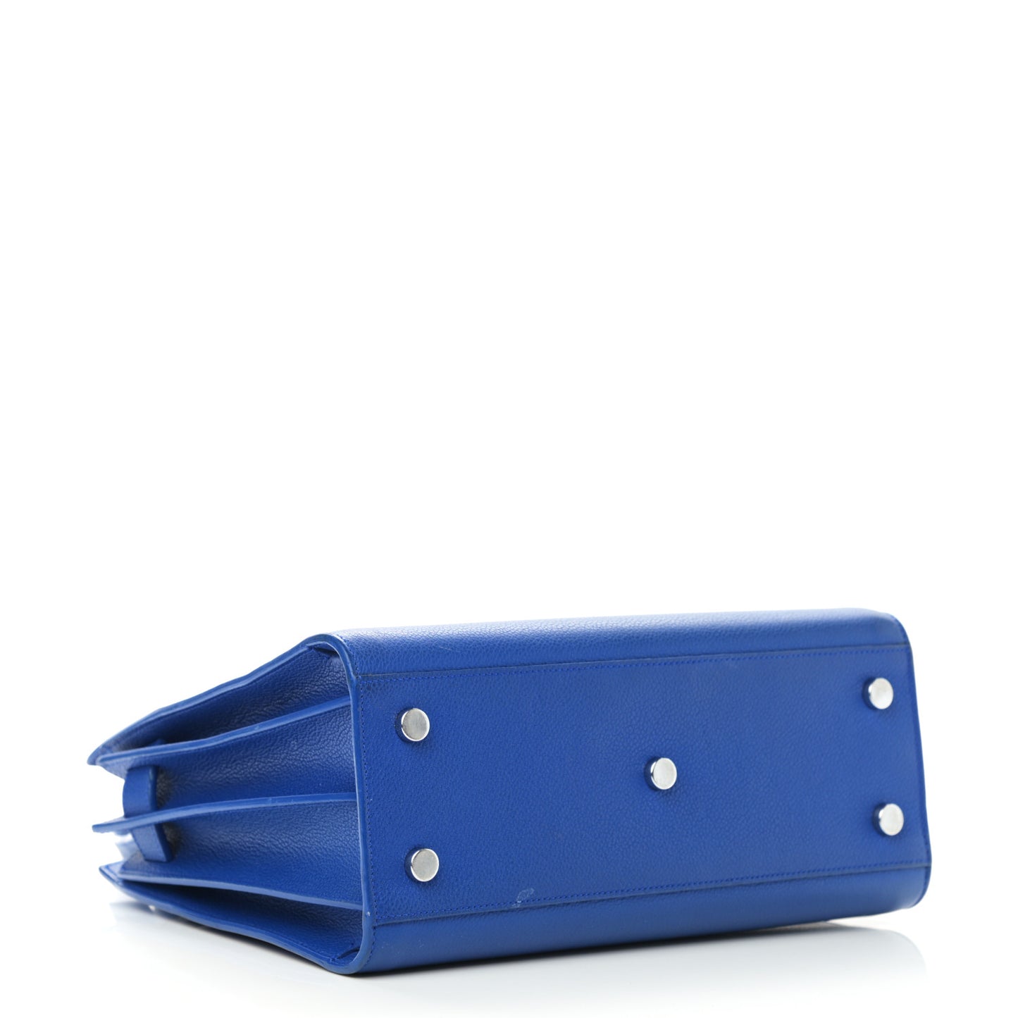 Grained Calfskin Baby Sac De Jour Royal Blue