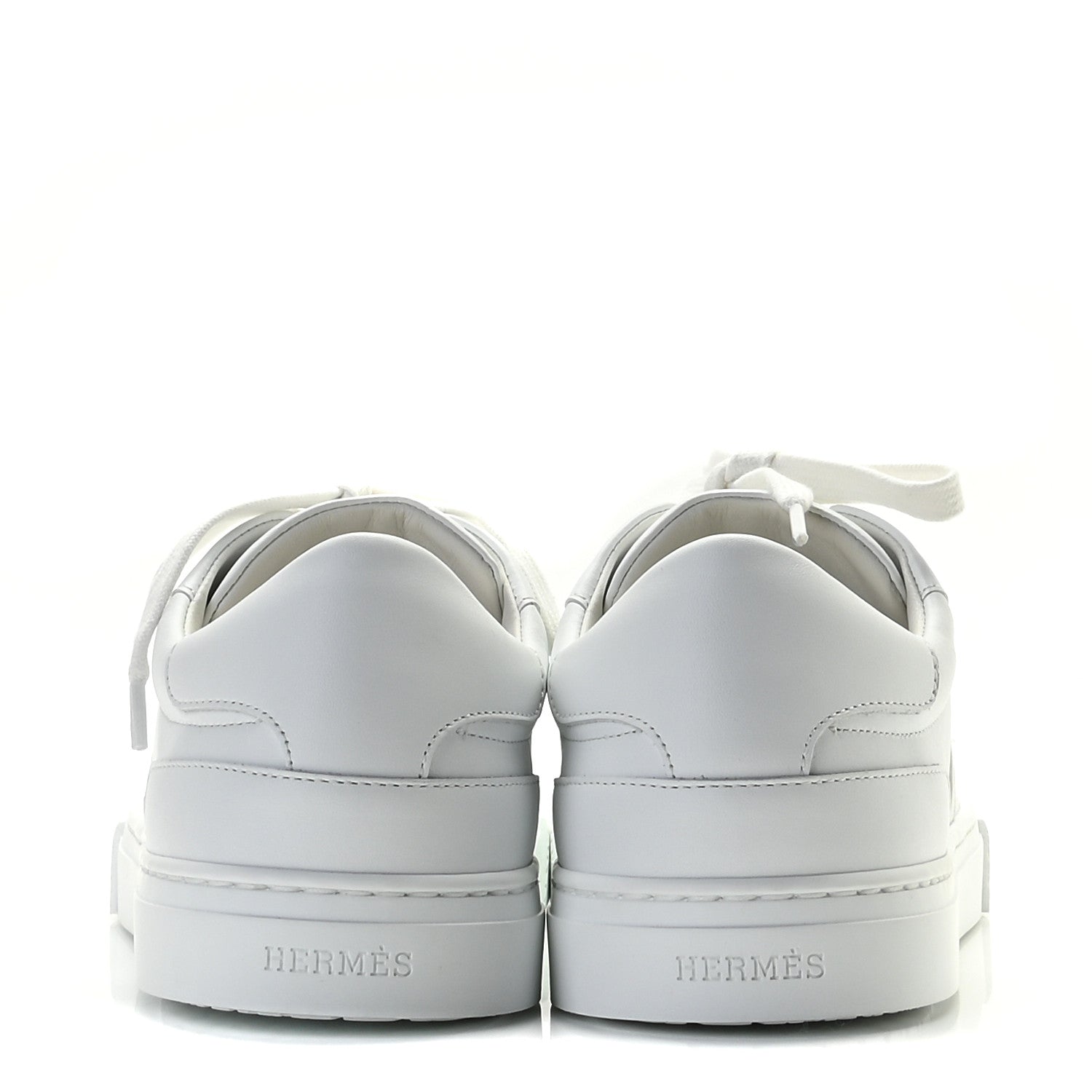 Hermes Calfskin Day Sneakers 38 White 5 of 12