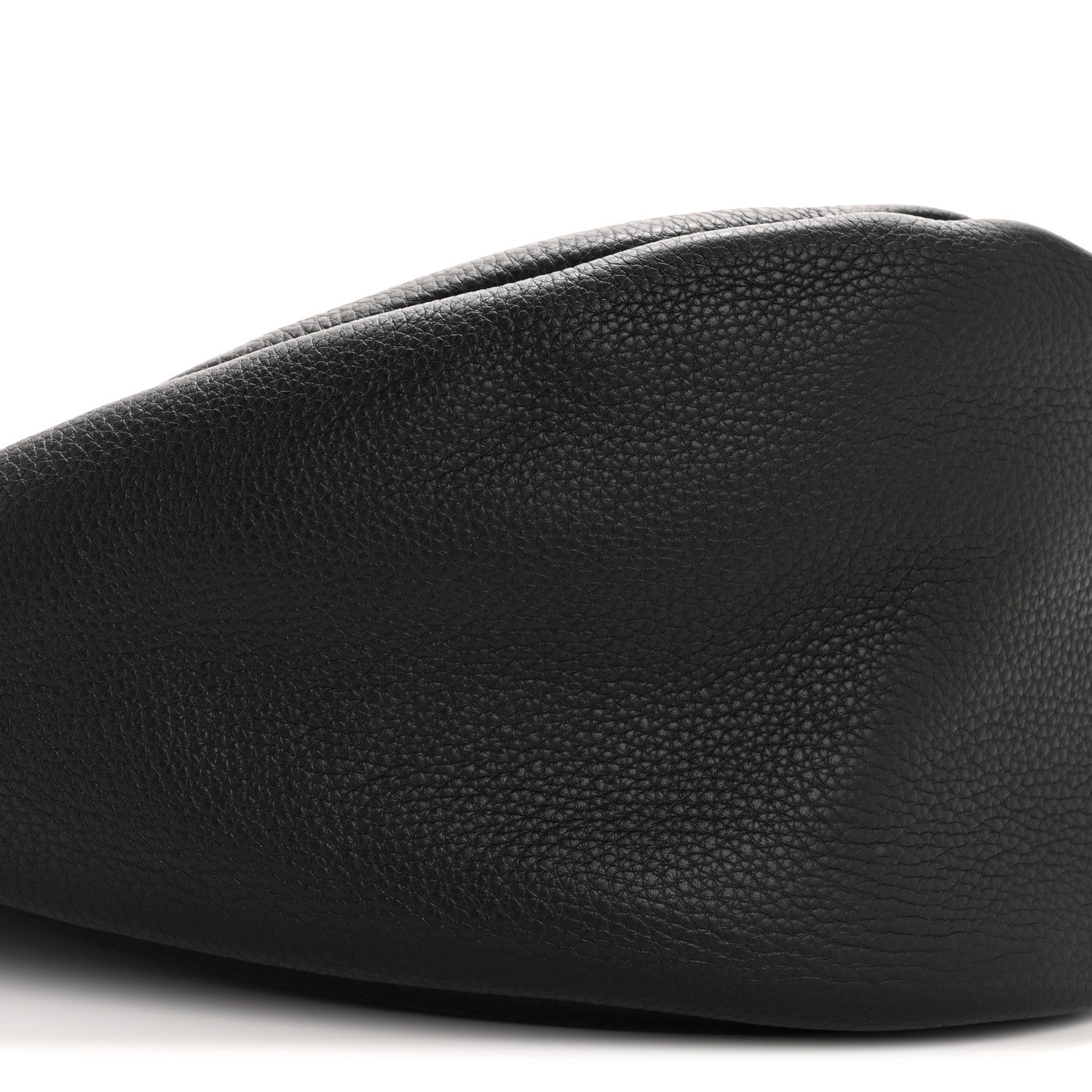 The Row Grained Calfskin Large Slouchy Banana Bag Black 9 of 10