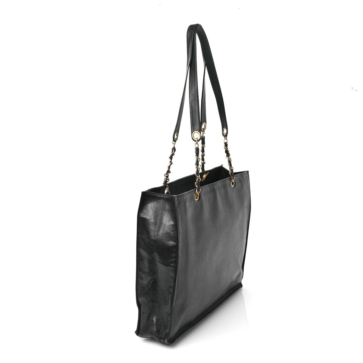 Chanel Caviar CC Shopper Tote Black 3 of 13