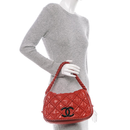 Chanel Lambskin Hidden Chain Flap Red 2 of 7