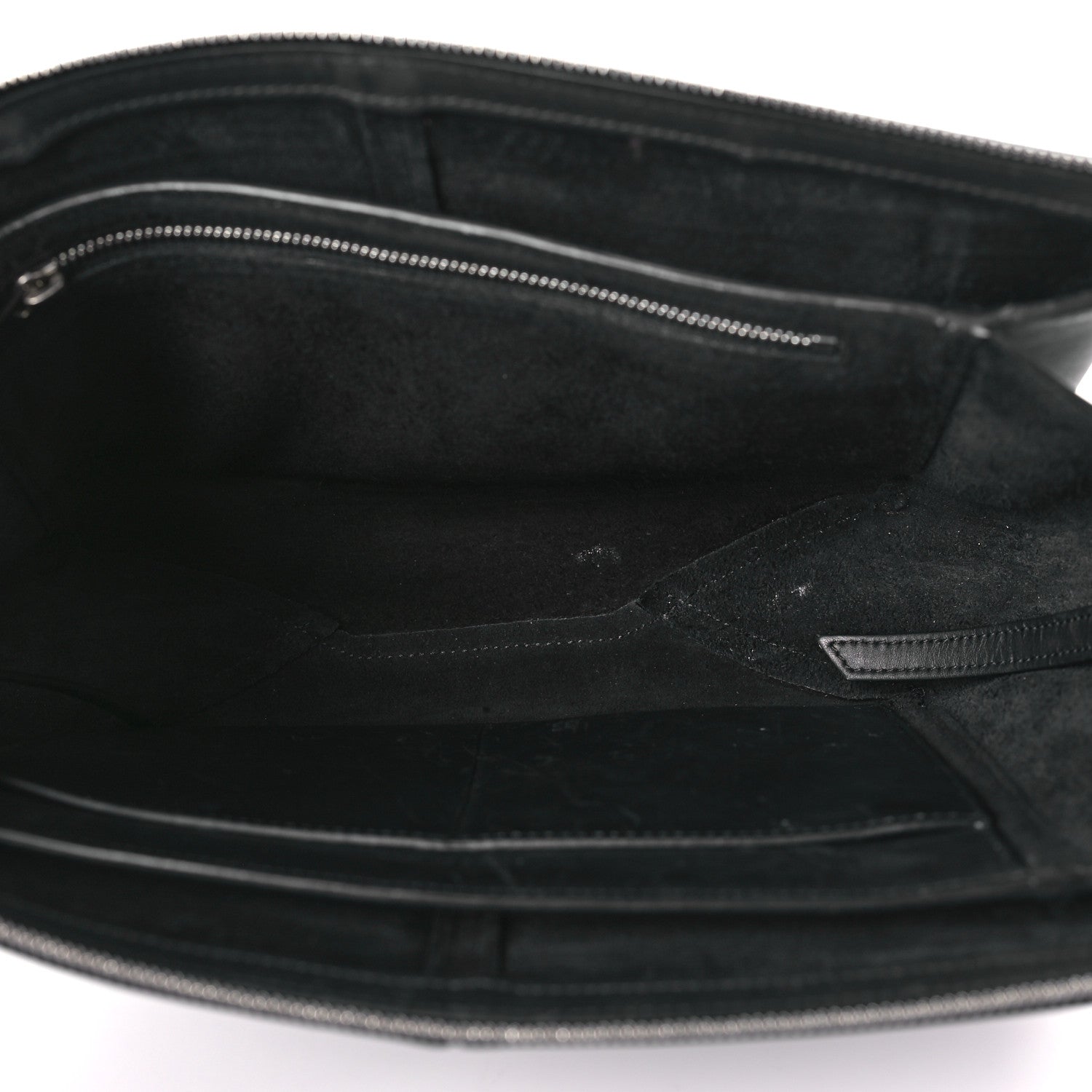 Celine Smooth Calfskin Tri-Fold Clutch on Chain Black 5 of 9
