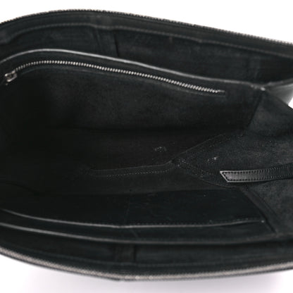 Celine Smooth Calfskin Tri-Fold Clutch on Chain Black 5 of 9