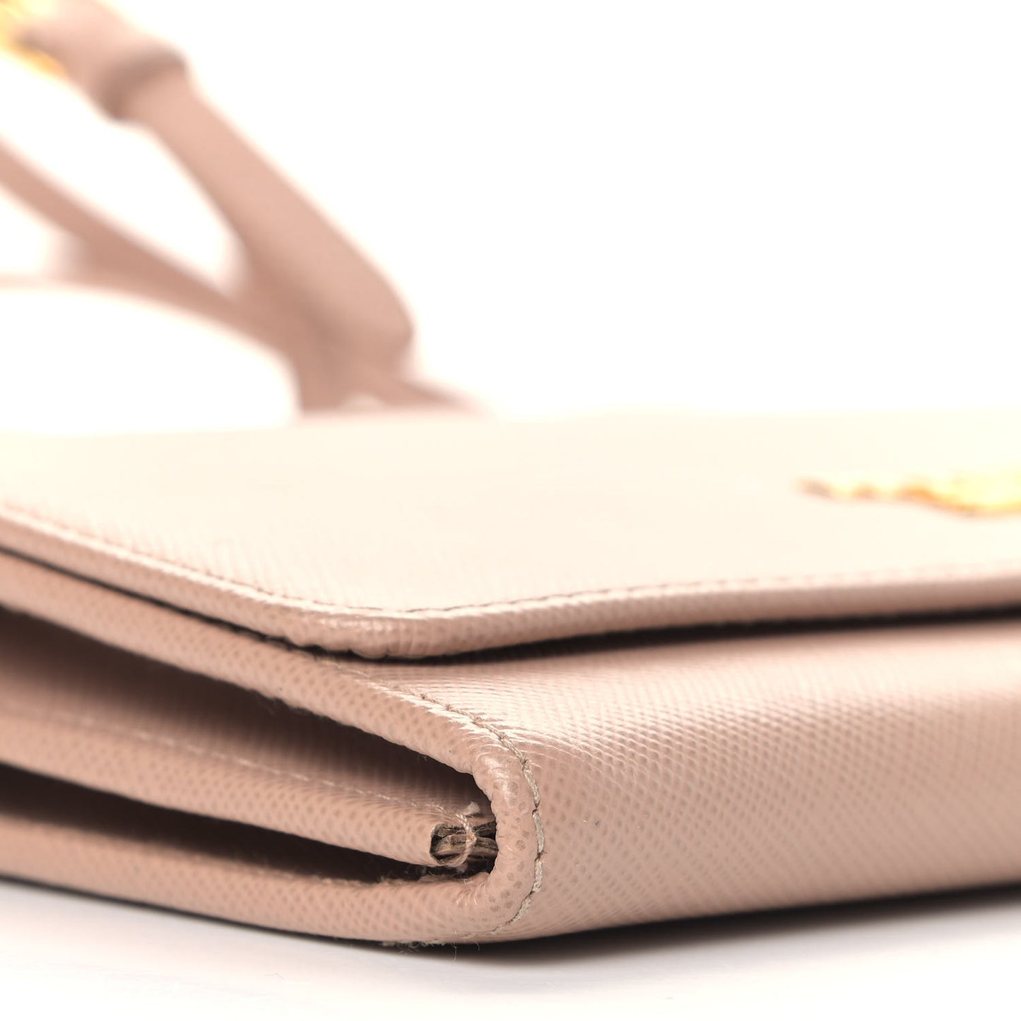 Saffiano Metal Flap Wallet with Strap Cammeo