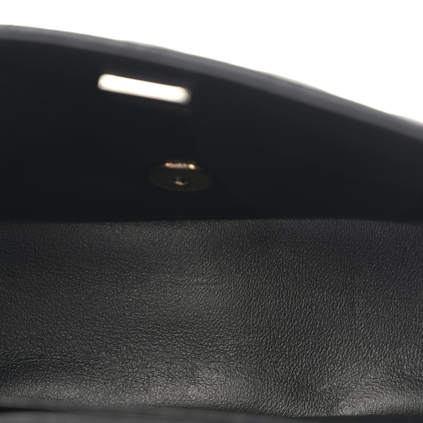 Lambskin Quilted Mini Square Flap Black