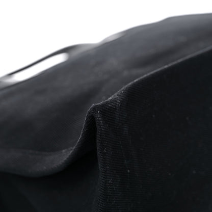 Saint Laurent Linen Calfskin Rive Gauche Tote Black 10 of 14