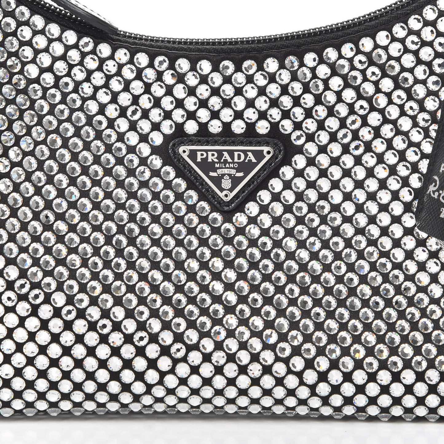 Satin Crystal Mini Re-Edition 2000 Bag Cristal