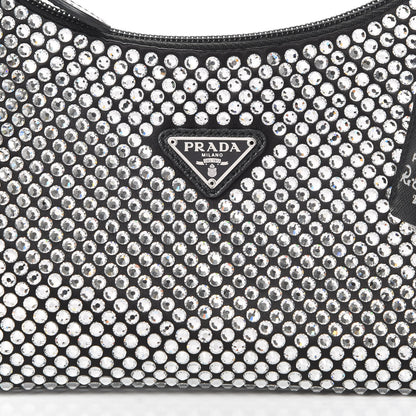 Prada Satin Crystal Mini Re-Edition 2000 Bag Cristal 8 of 11