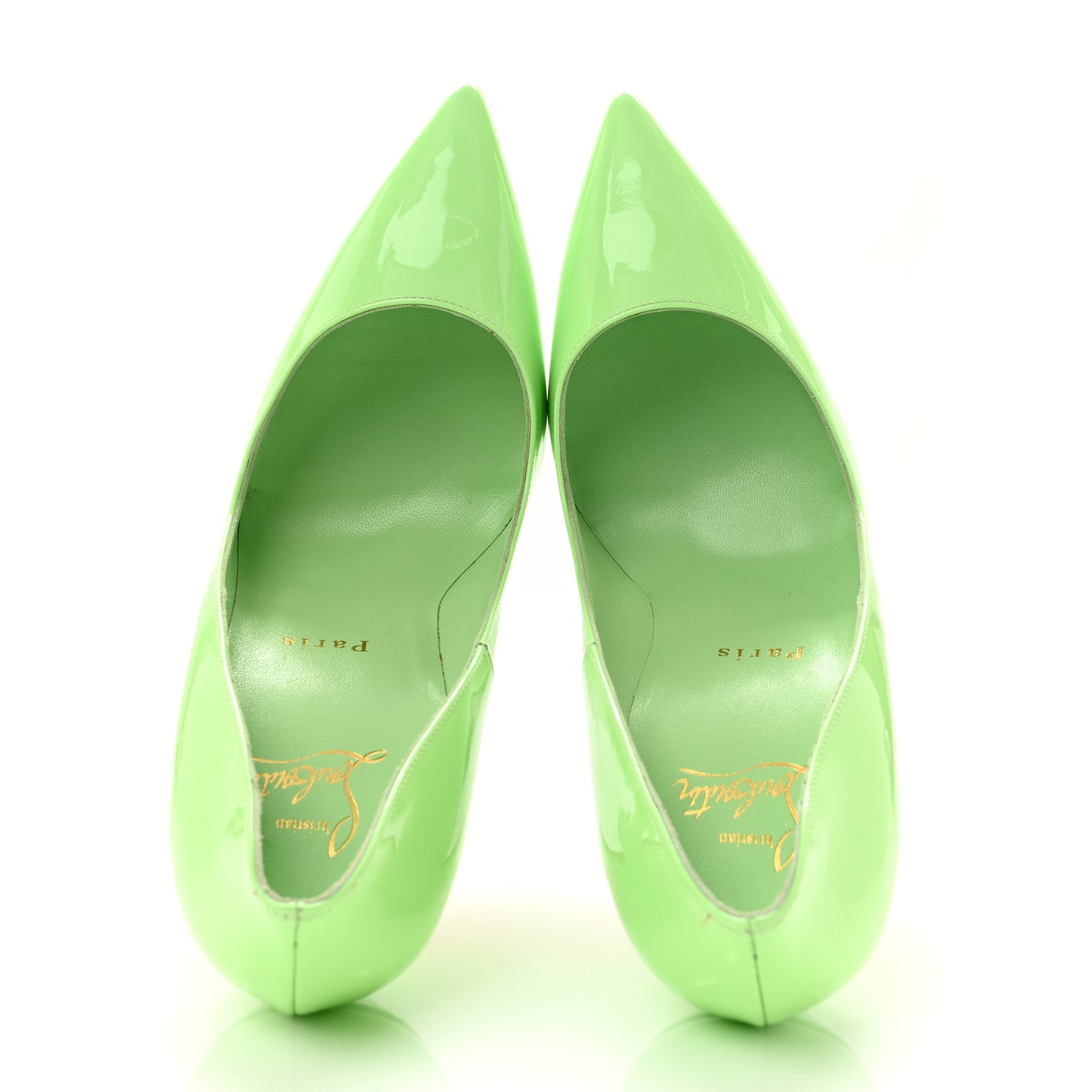 Christian Louboutin Patent So Kate 120 Pumps 38 Tropique 2 of 8