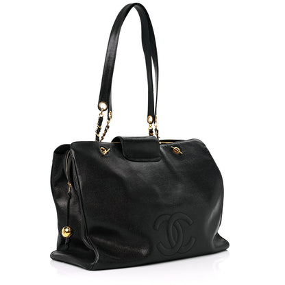 Chanel Caviar XL Weekender Bag Black 3 of 17