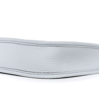 Hermes Taurillon Clemence Amazone Evelyne TPM Bleu Pale Etain 9 of 11