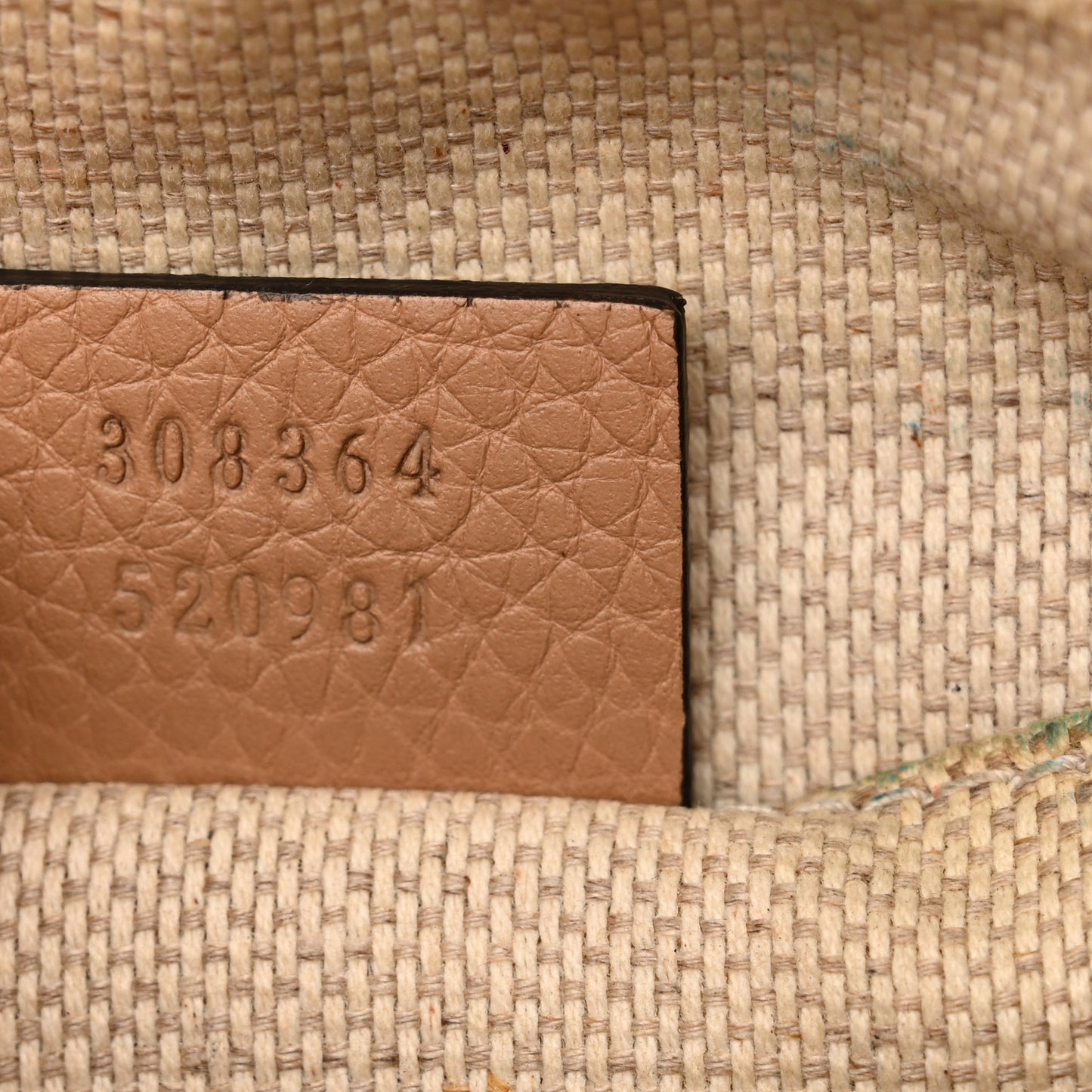 Pebbled Calfskin Small Soho Disco Bag Camelia