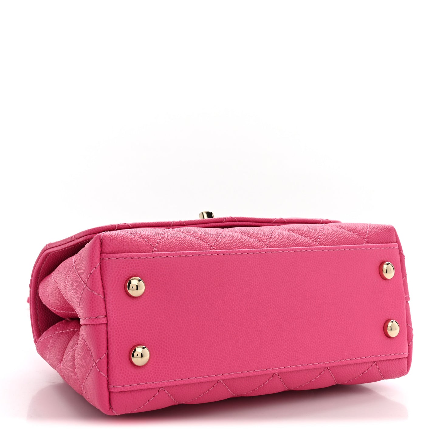 Caviar Quilted Extra Mini Coco Handle Flap Pink