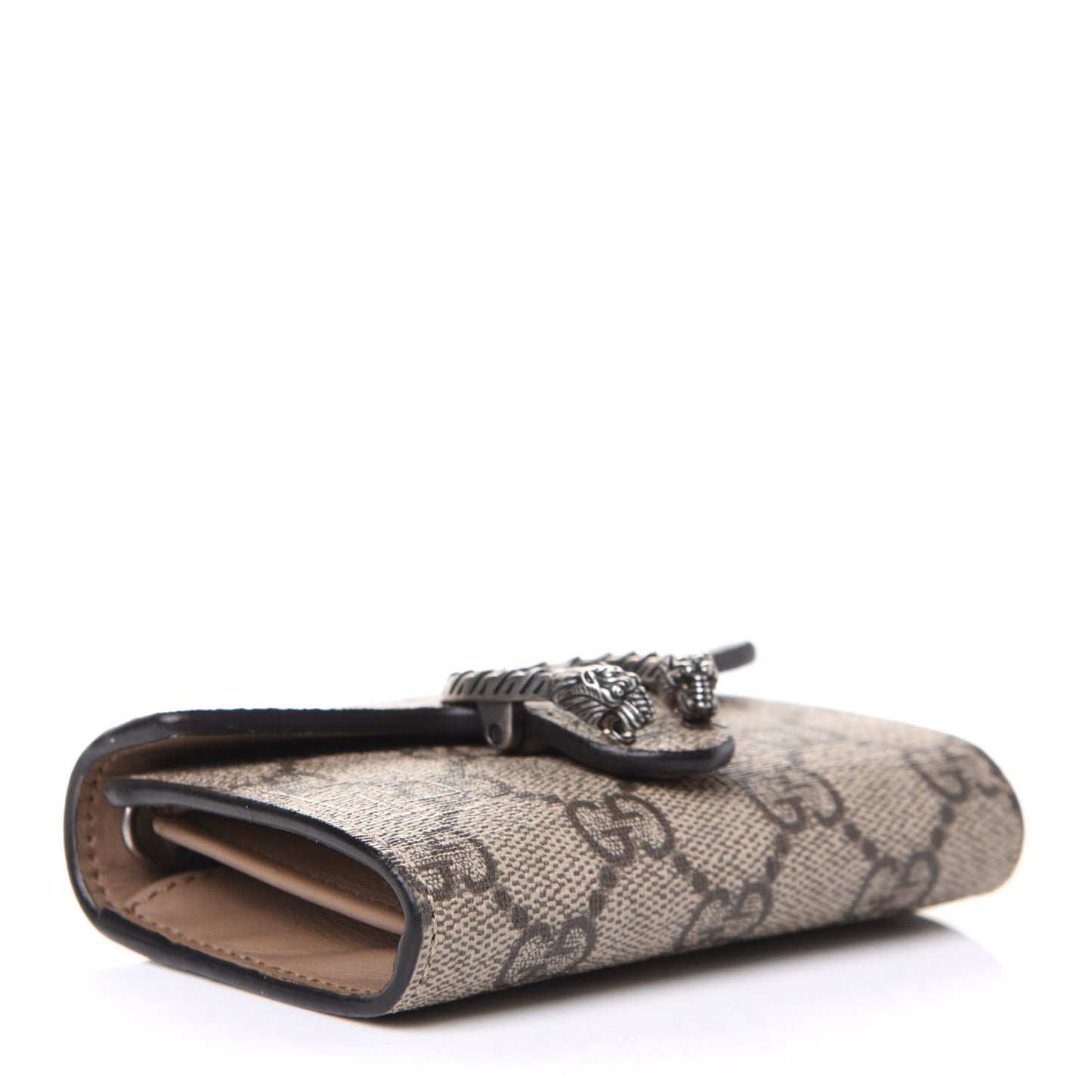 GG Supreme Monogram Dionysus Coin Purse Taupe