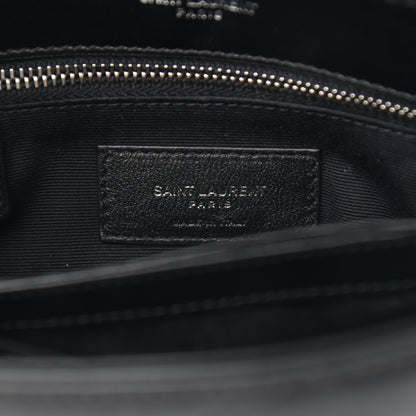 Saint Laurent Calfskin Y Quilted Monogram Toy Loulou Crossbody Bag Black 8 of 12