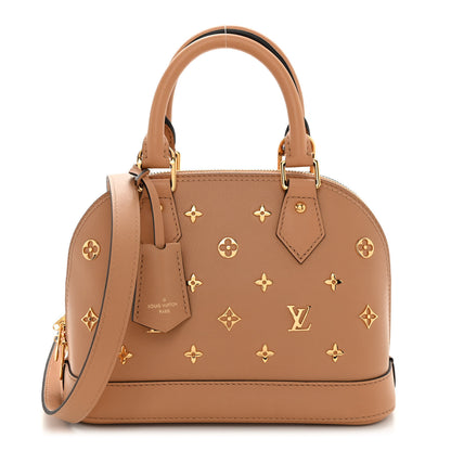 Louis Vuitton Calfskin Metal Monogram Alma BB Camel Brown 1 of 10