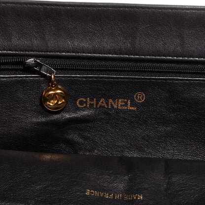 Chanel Lambskin Jumbo Shoulder Bag Black 7 of 8
