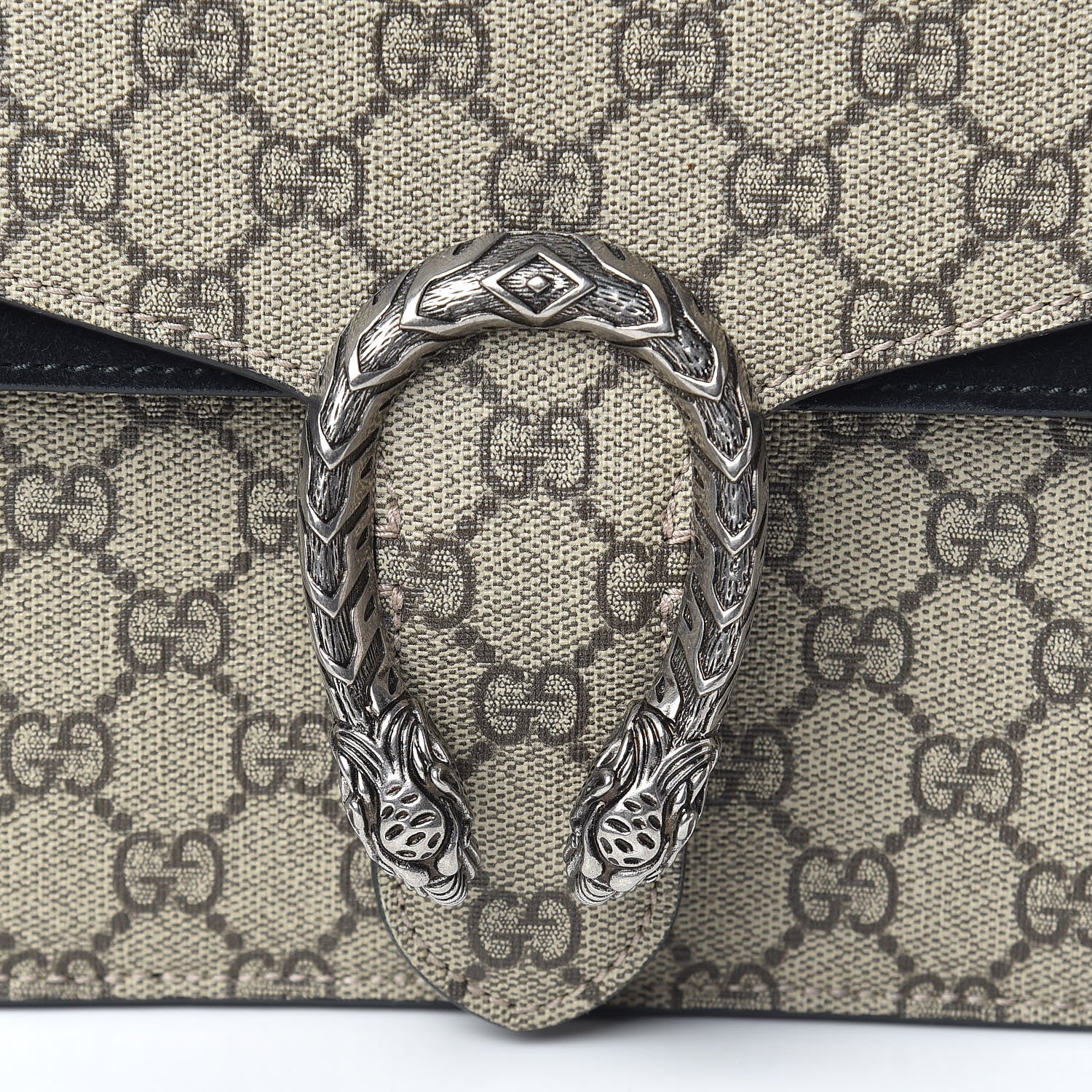 Gucci GG Supreme Monogram Small Dionysus Shoulder Bag Black 12 of 15
