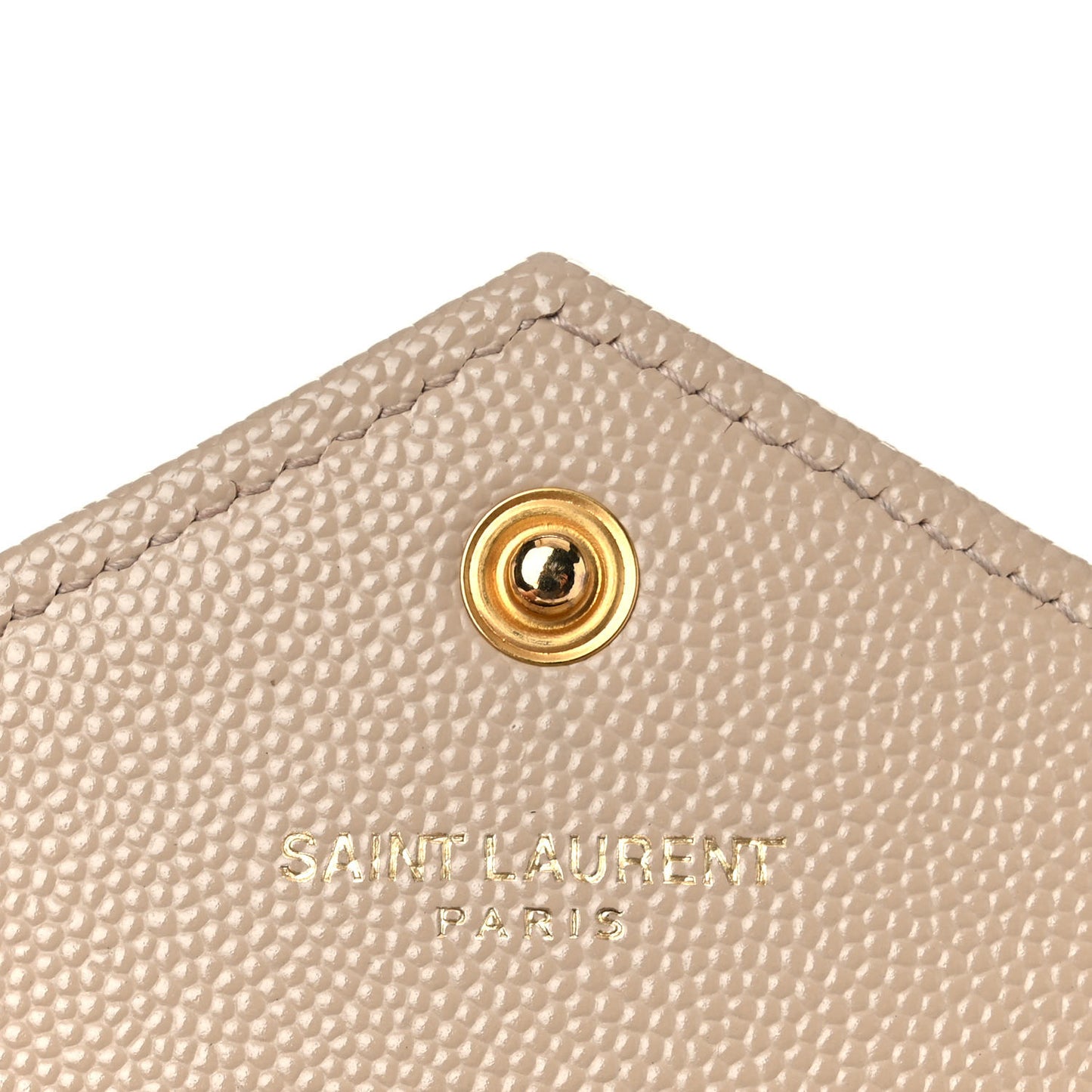 Grain De Poudre Matelasse Chevron Monogram Envelope Chain Wallet Dark Beige