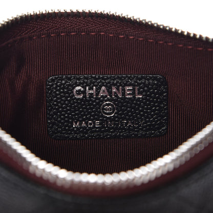 Chanel Caviar Quilted Small Cosmetic Case Black 6 of 8