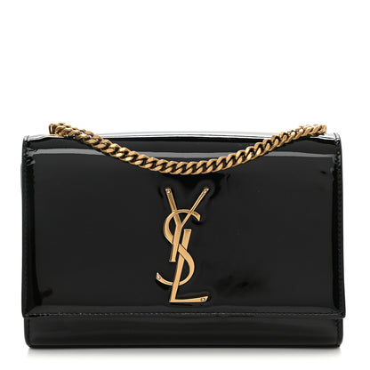 Saint Laurent Patent Small Monogram Kate Satchel Black 1 of 11