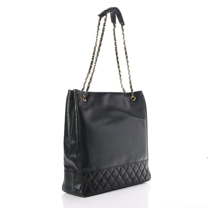 Chanel Lambskin Quilted Tote Green 3 of 8